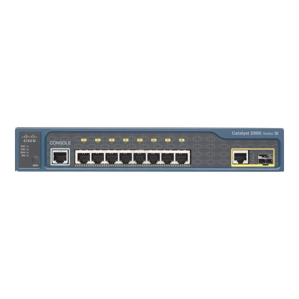 ws-c2960-8tc-s cisco ws-c2960-8tc-s catalyst 2960 8-port fast ethernet desktop switch, 1x1g combo uplink, lan lite