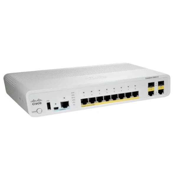 Catalyst 2960C Switch 8 FE PoE, 2 x Dual Uplink, Lan Base