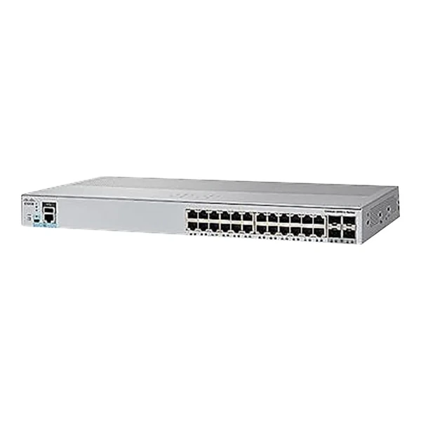 Cisco WS-C2960L-SM-24PS Catalyst 2960-L Smart Managed 24-Port Gigabit PoE+ Switch, 4x1G Uplinks, LAN Lite