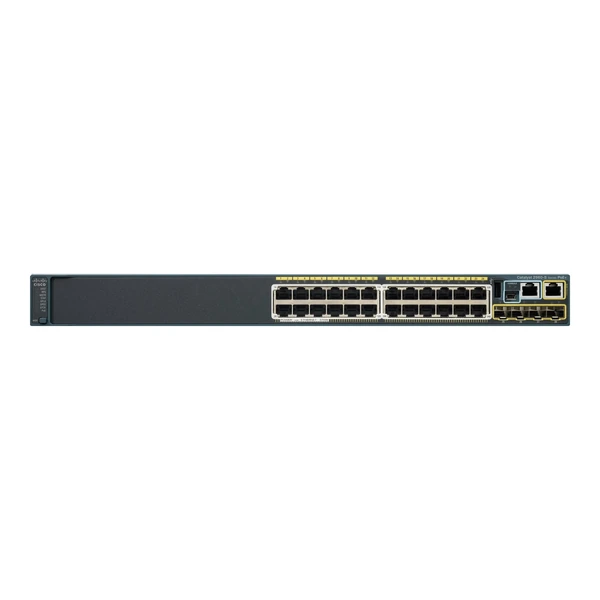 Cisco WS-C2960S-24PS-L Catalyst 2960-S 24-Port Gigabit PoE+ Switch, 4x1G Uplinks, LAN Base