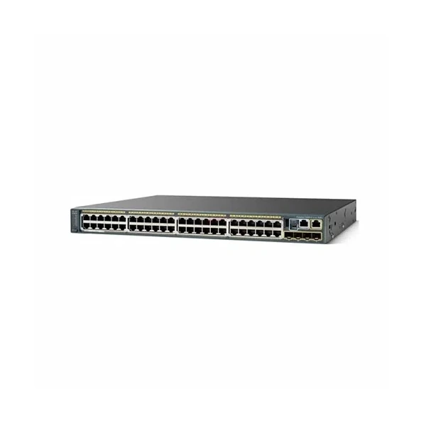 Cisco WS-C2960S-F48LPS-L Catalyst 2960-SF 48-Port Fast Ethernet PoE+ Switch, 4x1G Uplinks, LAN Base