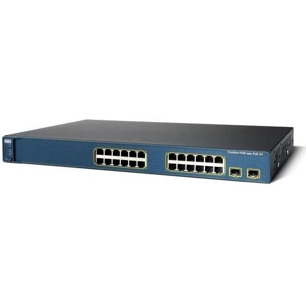 Cisco WS-C3560E-24TD-S Catalyst 3560-E 24-Port Gigabit Switch, 2x10G X2 Uplinks, IP Base