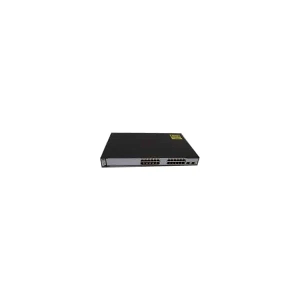 Cisco WS-C3750-24PS-S Catalyst 3750 24-Port Fast Ethernet PoE Switch, 2x1G Uplinks, IP Base