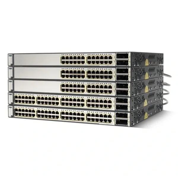 Cisco WS-C3750E-24TD-S Catalyst 3750-E 24-Port Gigabit Switch, 2x10G X2 Uplinks, IP Base