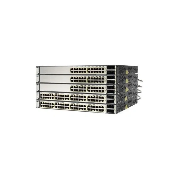 Cisco WS-C3750E-48PD-S Catalyst 3750-E 48-Port Gigabit PoE Switch, 2x10G X2 Uplinks, IP Base