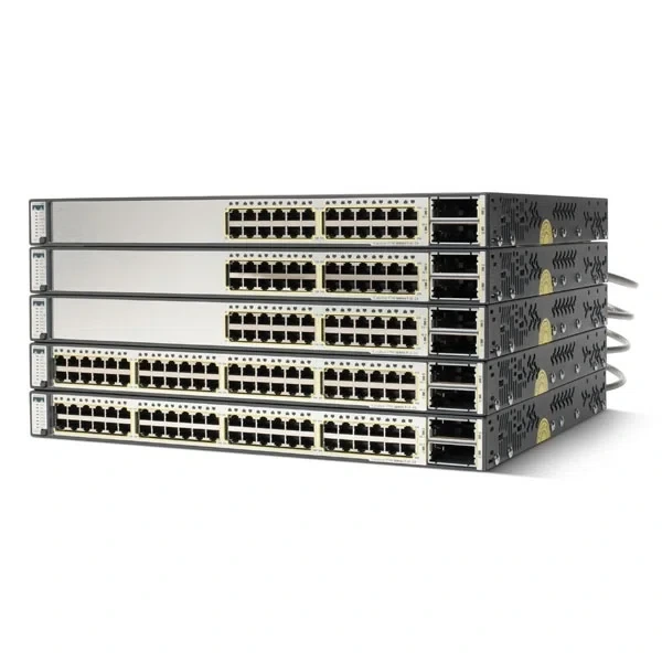 Cisco WS-C3750E-48TD-S Catalyst 3750-E 48-Port Gigabit Switch, 2x10G X2 Uplinks, IP Base