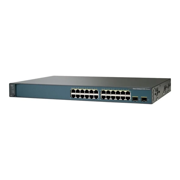 Cisco WS-C3750V2-24TS-E Catalyst 3750 v2 24-Port Fast Ethernet Switch, 2x1G Uplinks, IP Services