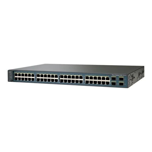 Cisco WS-C3750V2-48TS-S Catalyst 3750V2 48-Port Fast Ethernet Switch, 4x1G Uplinks, IP Base