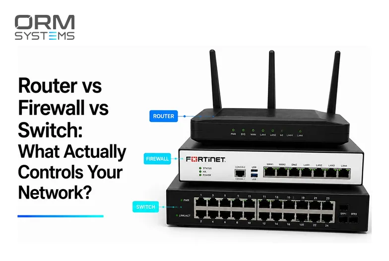 Router vs Firewall vs Switch: What Actually Controls Your Network?